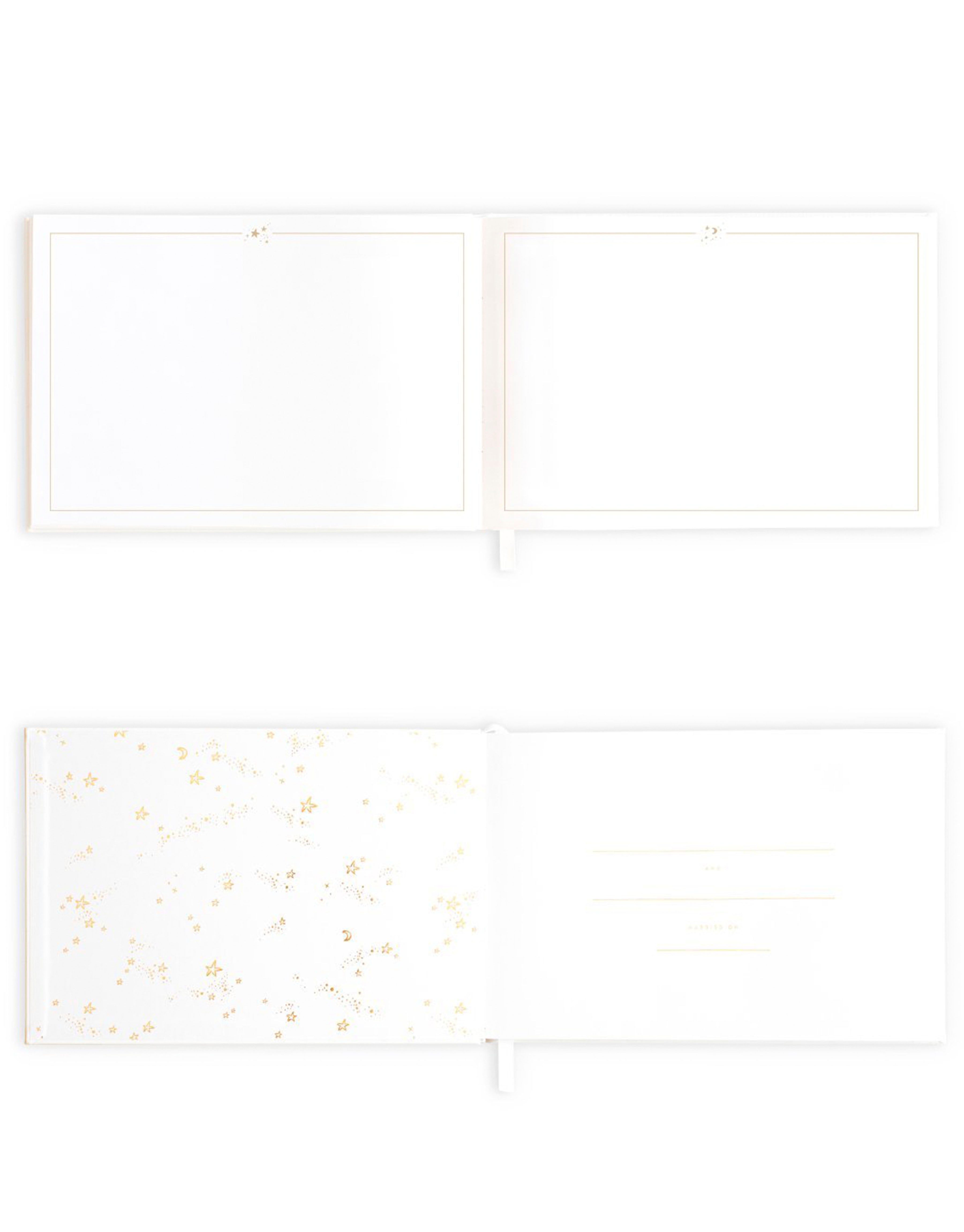 Fox & Fallow Wedding Guest Book with prompted questions and space for photos.