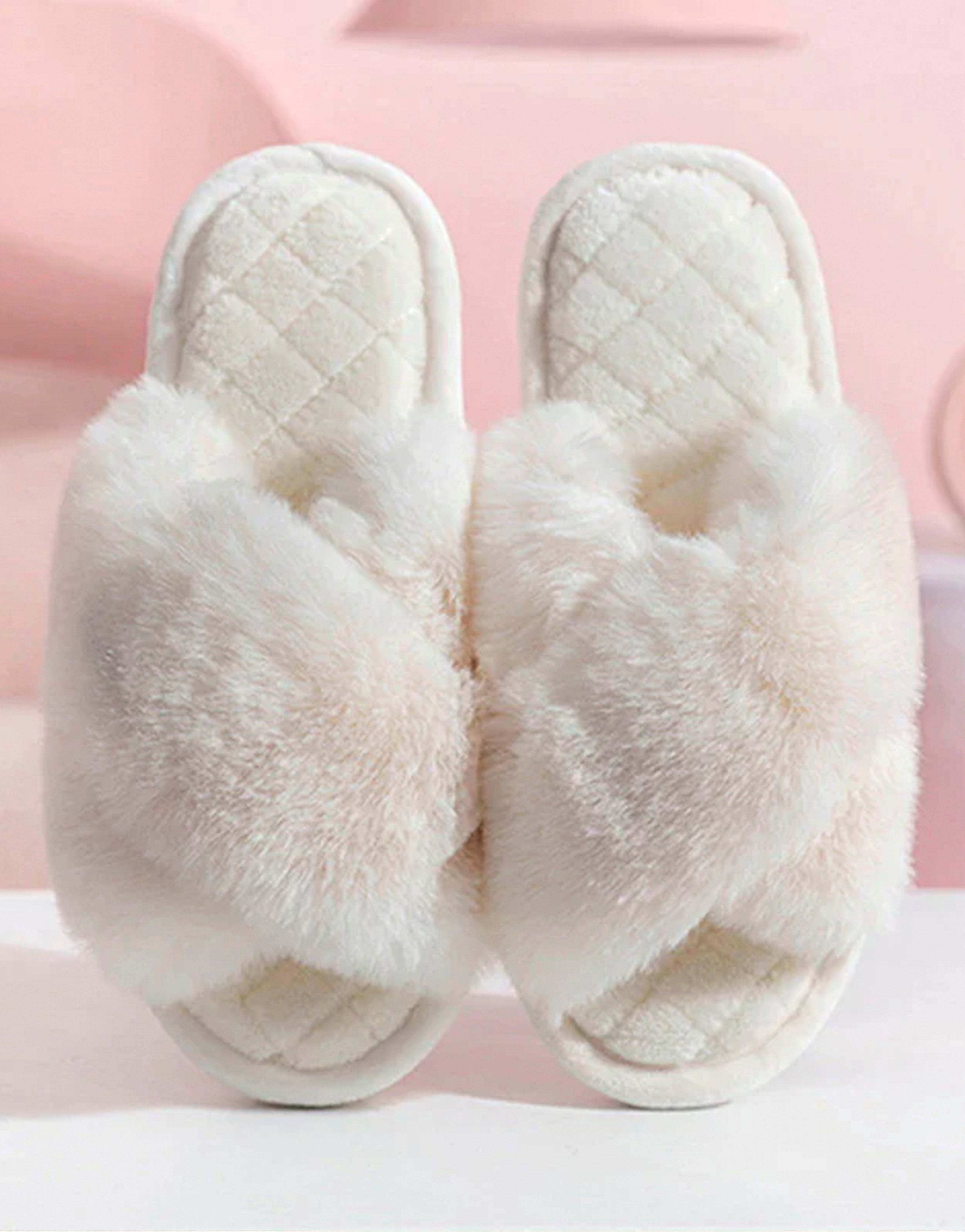 Fluffy Slipper - Aspen - Ivory