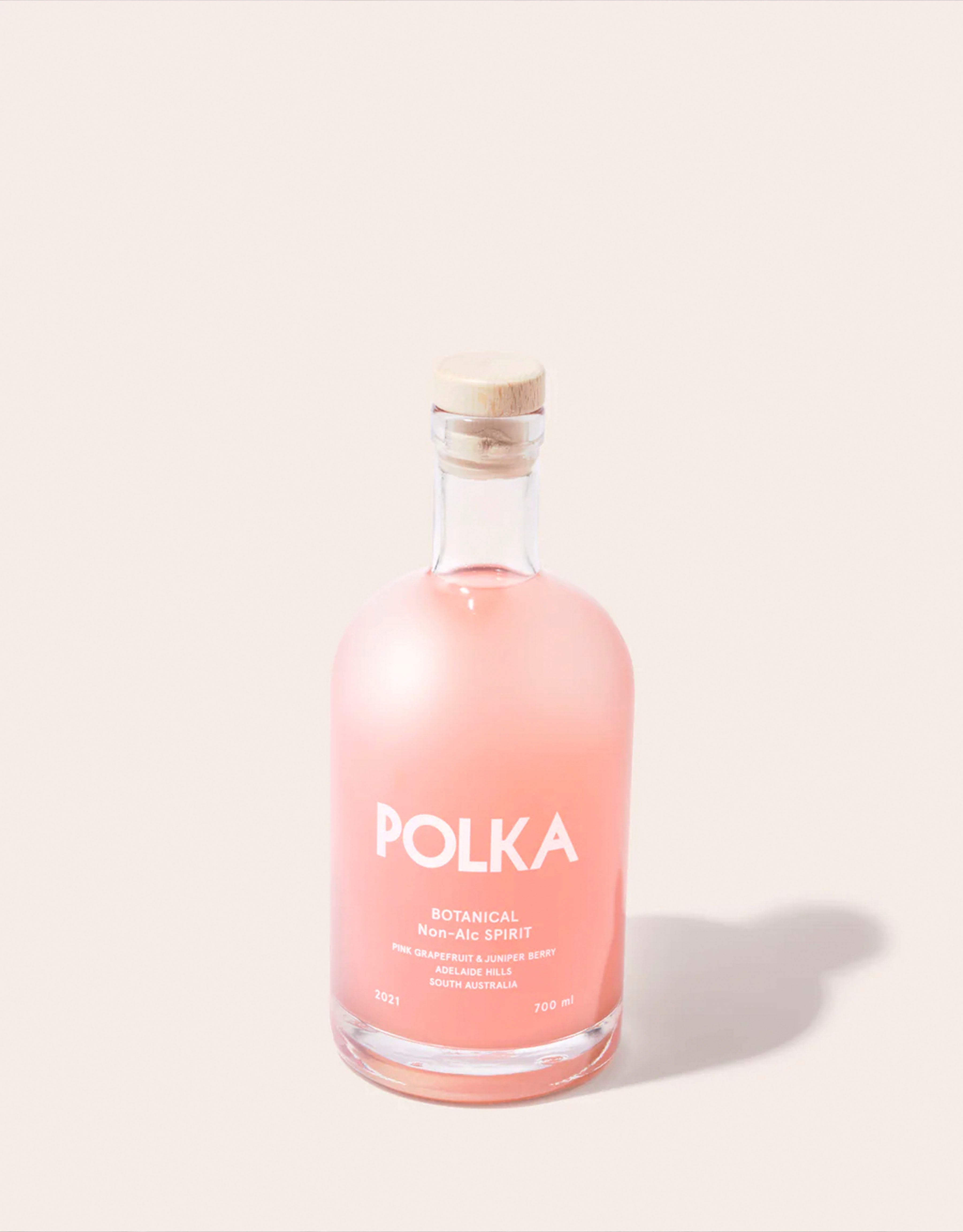 Unopened bottle of non-alcoholic botanical spirit