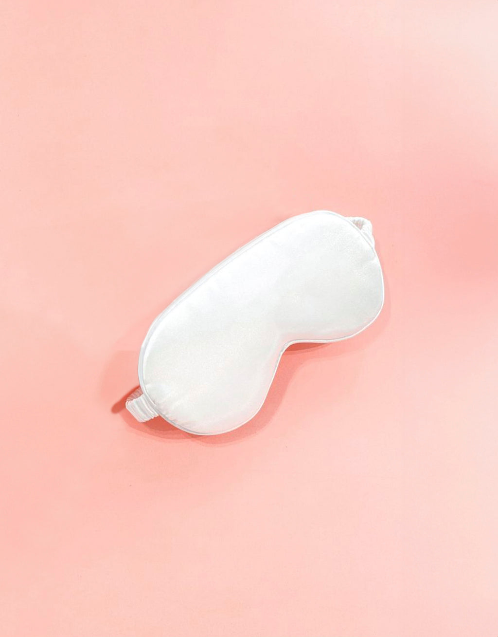 Ultra Soft Satin Sleep Eye Mask - White