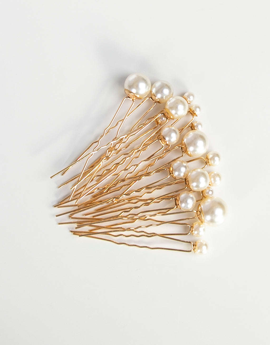 23Dreams Glamour Pearls Hair Pin Set in Gold - 18 Pins