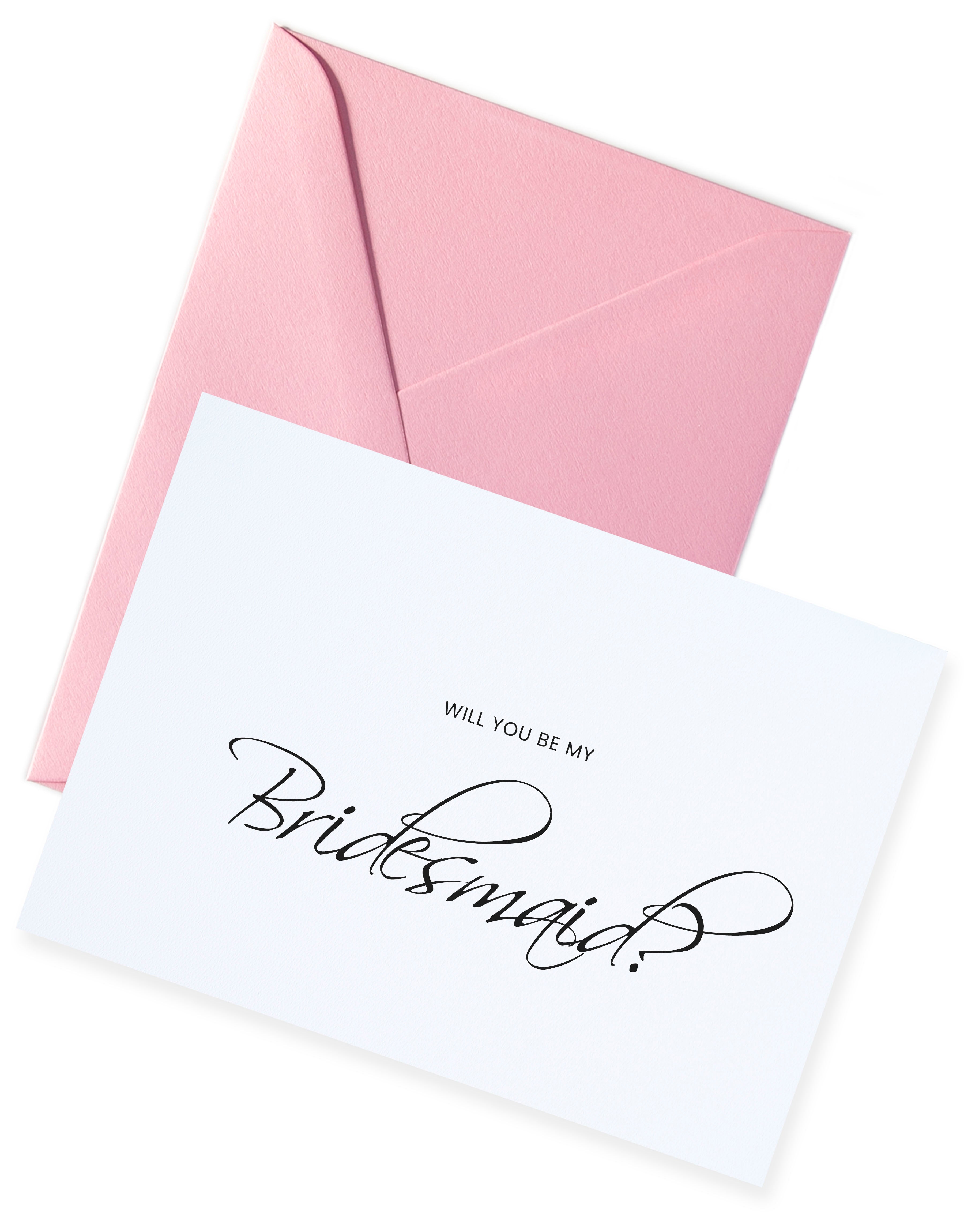 Bridesmaid Proposal Textured Card.