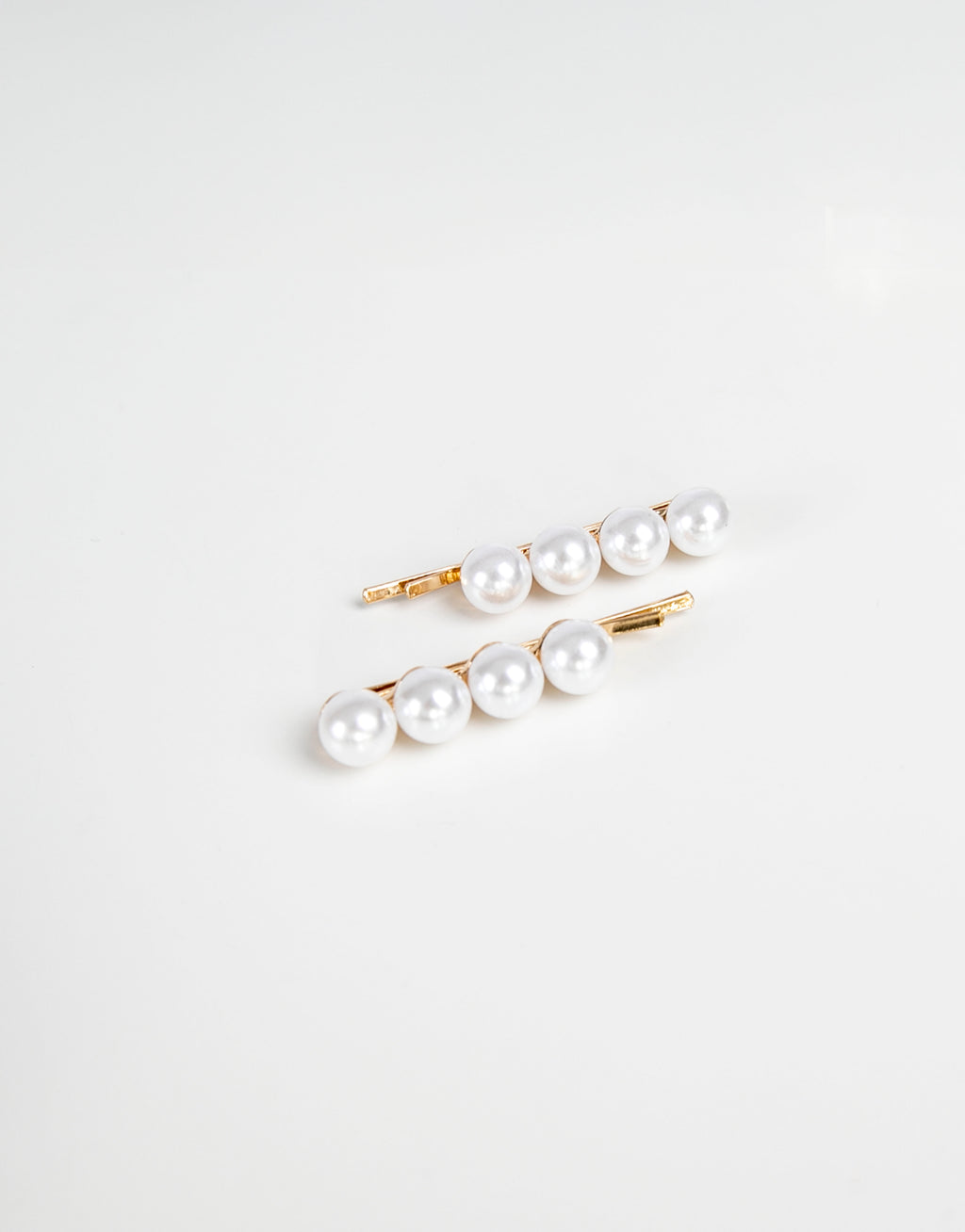 23Dreams White Pearls Gold Hair Pin Set pf 2