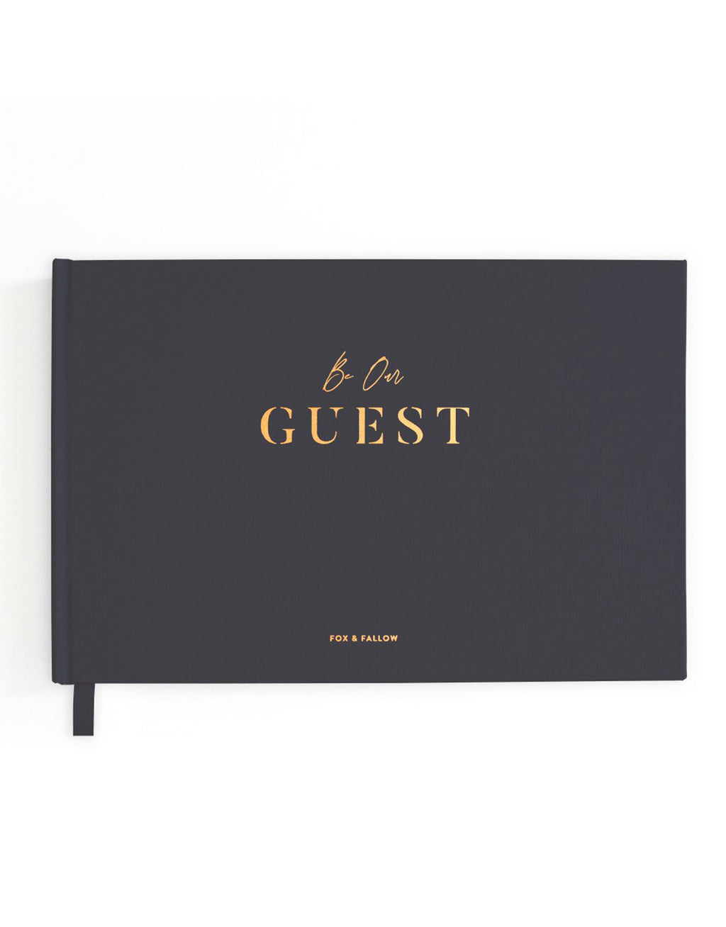 Be Our Guest Book with gilded edges and luxe packaging.