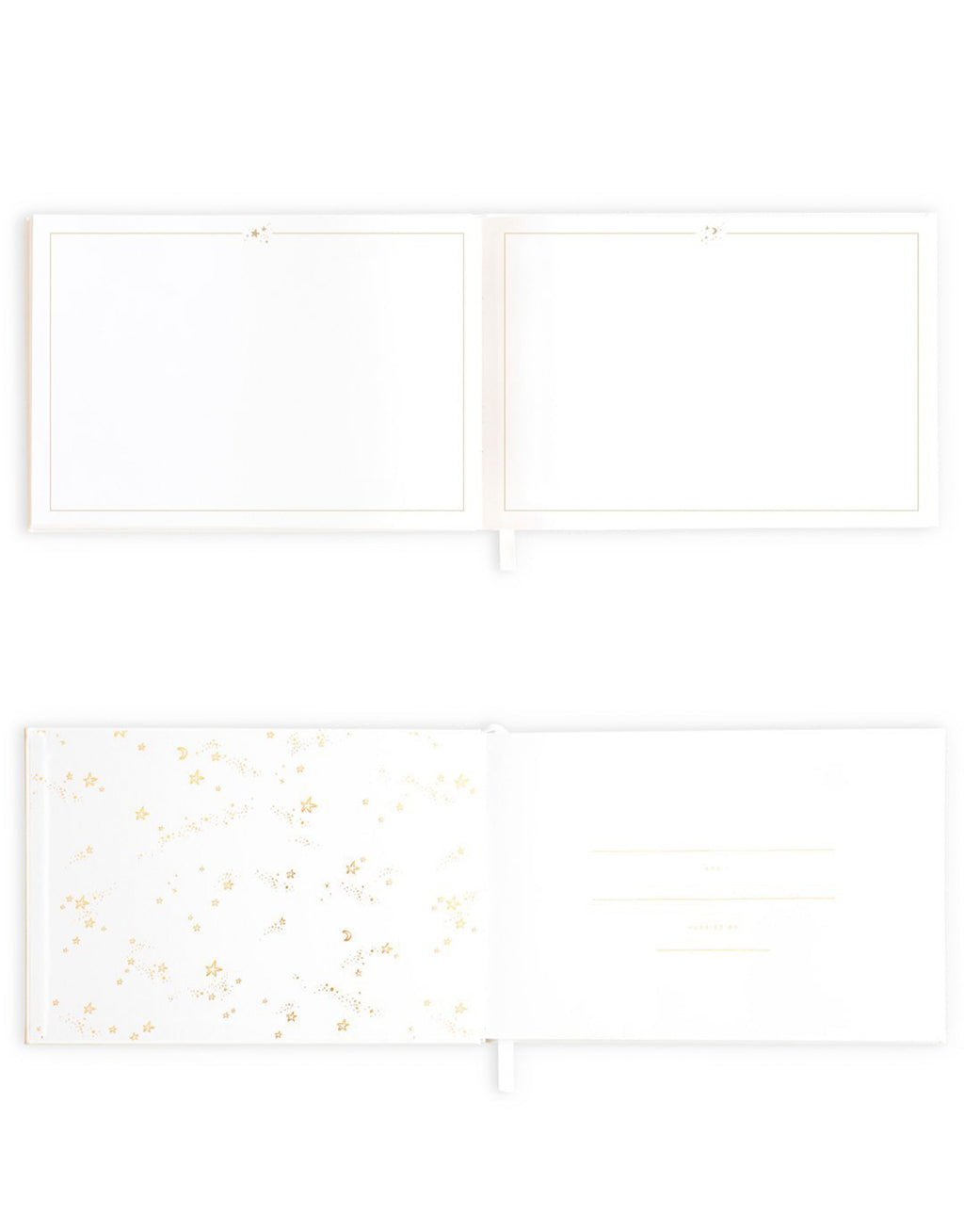 Fox & Fallow Wedding Guest Book with prompted questions and space for photos.