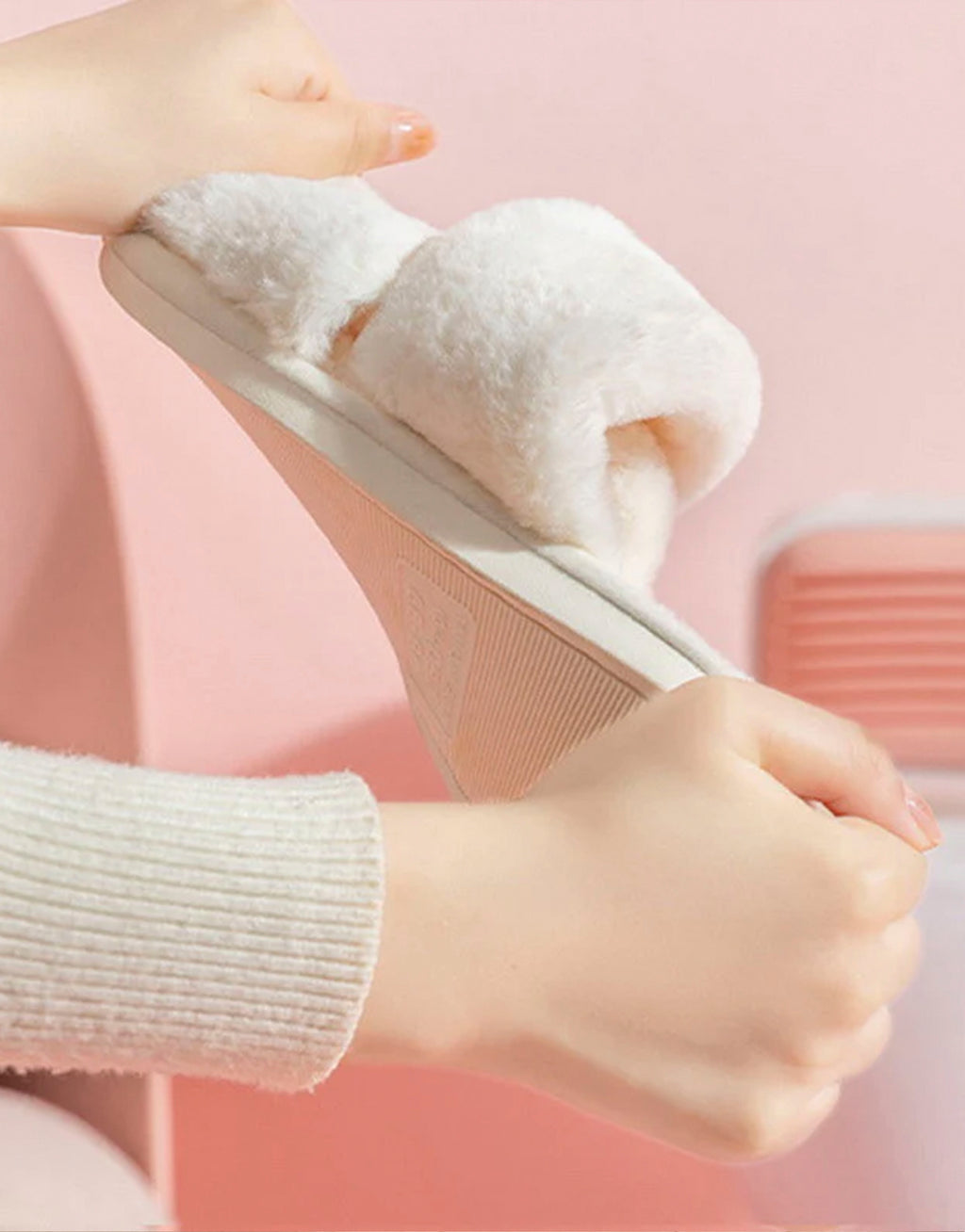 Stylish Women's Slipper with PVC Soles - Aspen