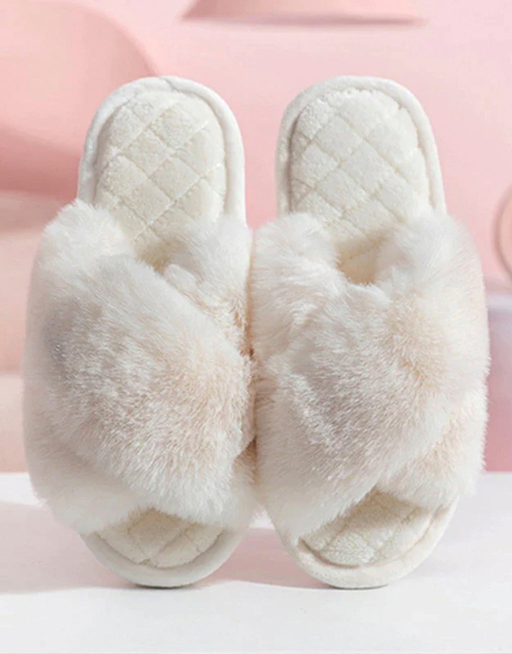 Fluffy Slipper - Aspen - Ivory